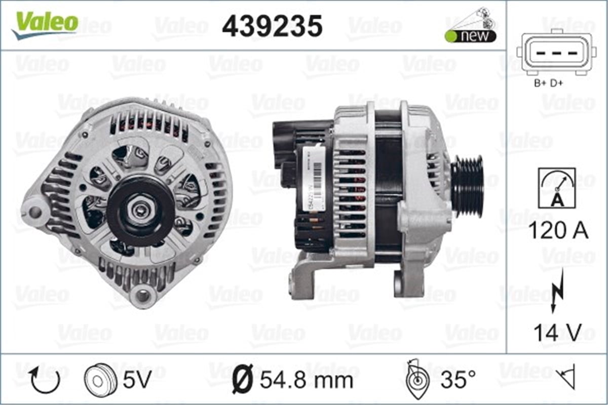BMWALTERNATÖR BMW X5 VALEO 439235VALEOVALEO 439235