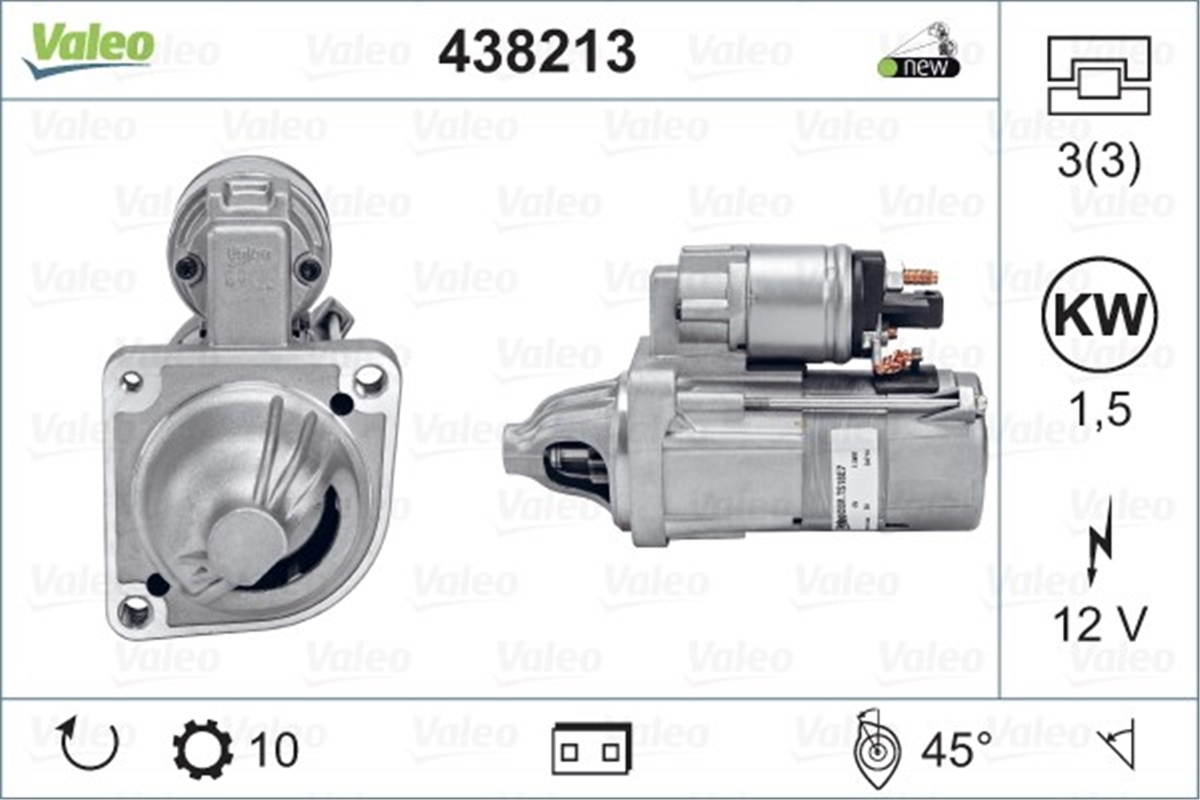 BMWMARŞ MOTORU BMW M3 VALEO 438213VALEOVALEO 438213