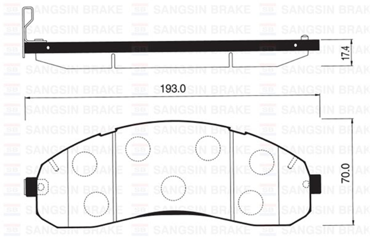 BONGOÖN BALATA DİSK KIA BONGO 1.4 TON K3000 04 SANGSIN SP1148SANGSINSANGSIN SP1148