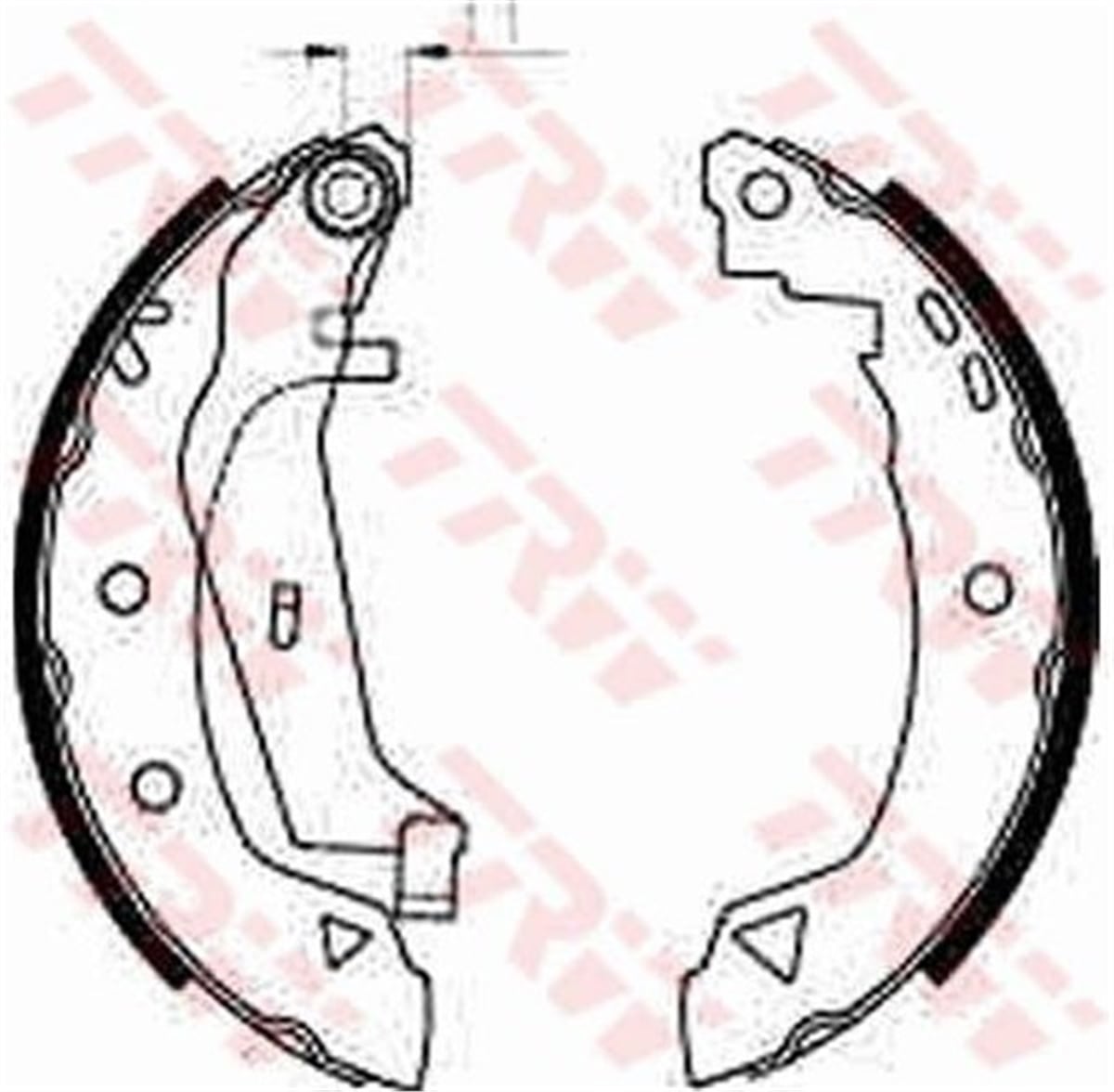 BRAVAFREN BALATASI ARKA KAMPANA 7701202919 RENAULT R19 / EXPRESS - FIAT BRAVA / BROVO / MAREA 91- BM TRW TRW GS8240TRWTRW GS8240