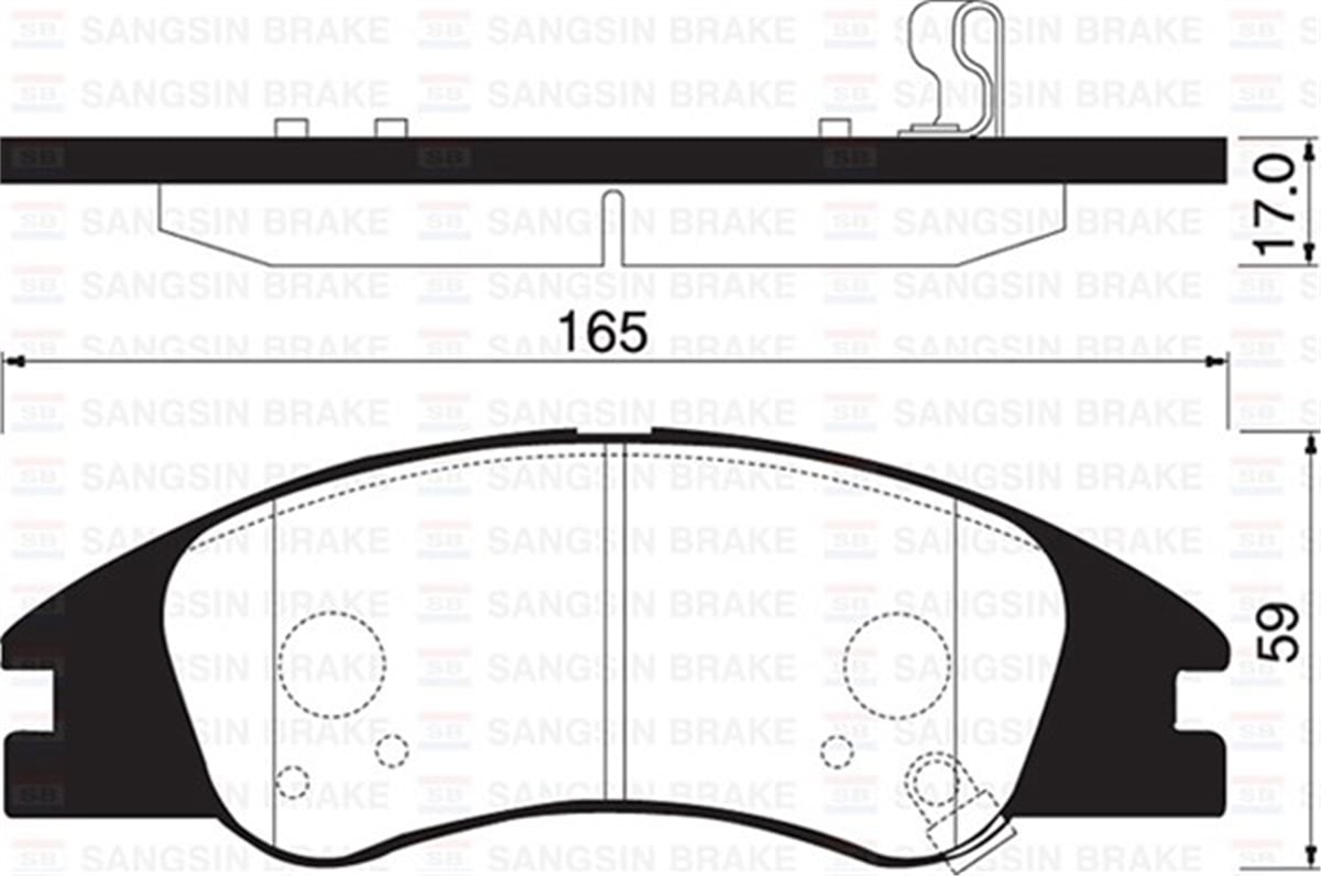CERATOÖN BALATA KIA CERATO II-SPECTRA FE22-FE24 1.6-1.8-2.0-1.5CRDI 08 GDB3367 SANGSIN SP1167SANGSINSANGSIN SP1167