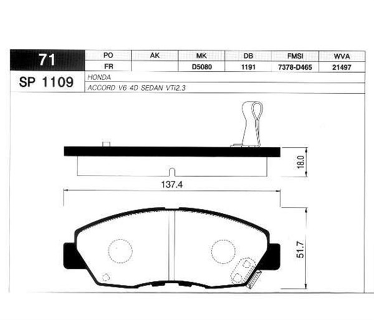 CHEVROLETPABUÇ BALATA ARKA KAMPANA CHEVROLET EVANDA 99 SANGSIN SA119SANGSINSANGSIN SA119