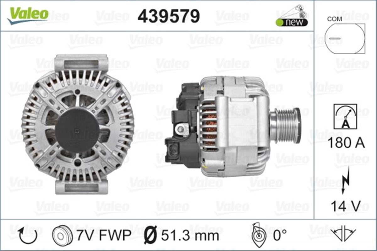 CHRYSLERALTERNATÖR CHRYSLER LX VALEO 439579VALEOVALEO 439579