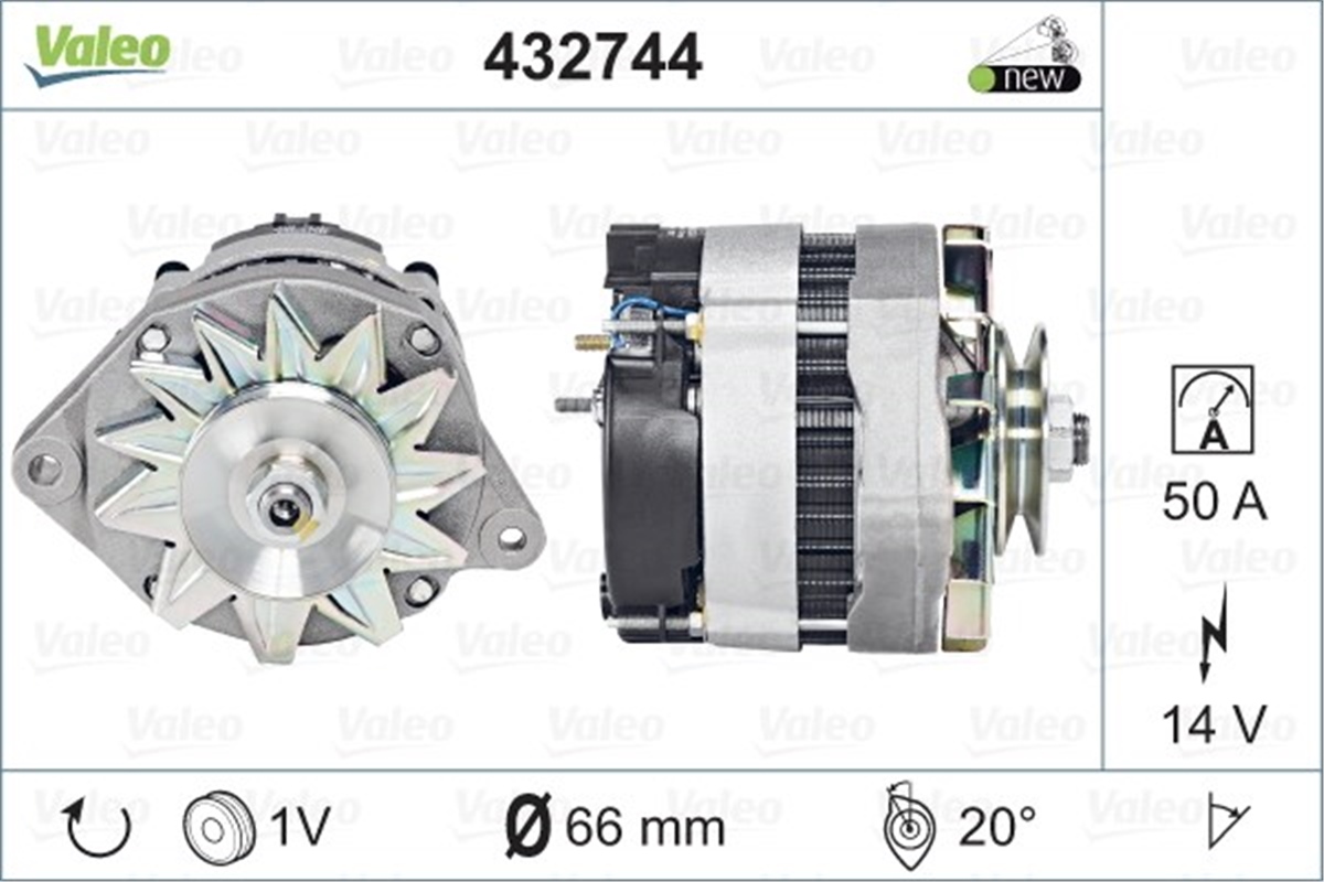 CITROENALTERNATÖR A13N 40 CITROEN-PEUGEOT VALEO 432744VALEOVALEO 432744