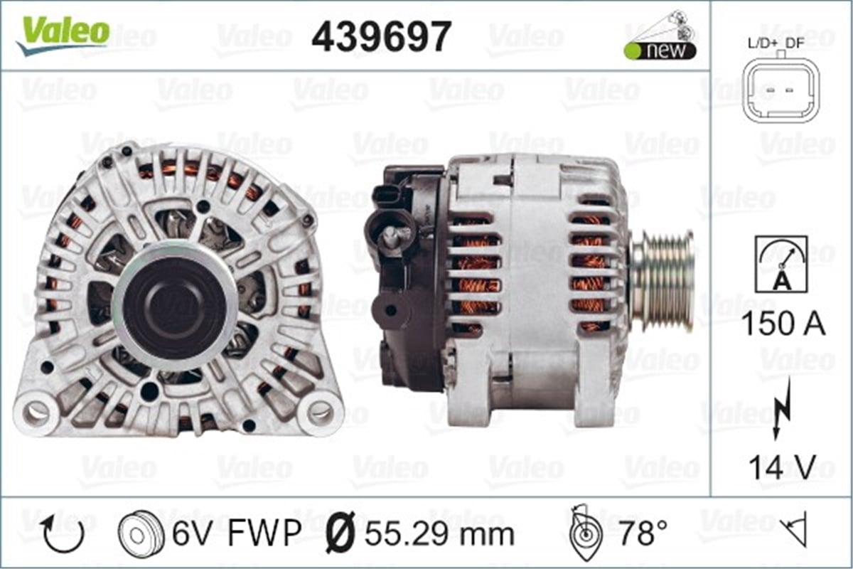CITROENALTERNATÖR CITROEN VALEO 439697VALEOVALEO 439697