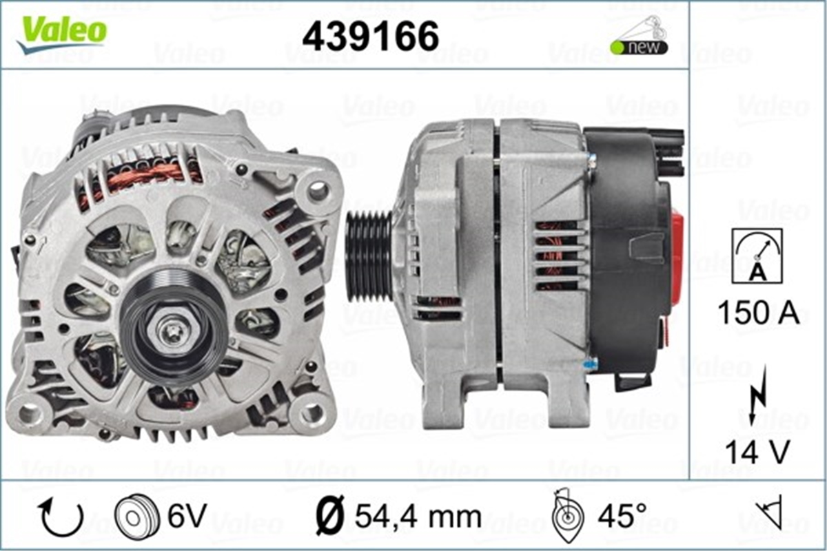 CITROENALTERNATÖR PEUGEOT-CITROEN VALEO 439166VALEOVALEO 439166