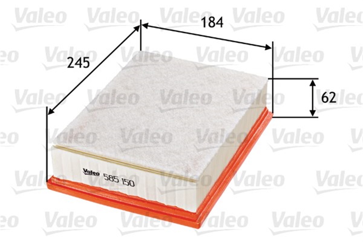 CITROENHAVA FİLTRESİ PEUGEOT 307 2.0 16V-CITROEN PICASSO 1.8 16V VALEO 585150VALEOVALEO 585150