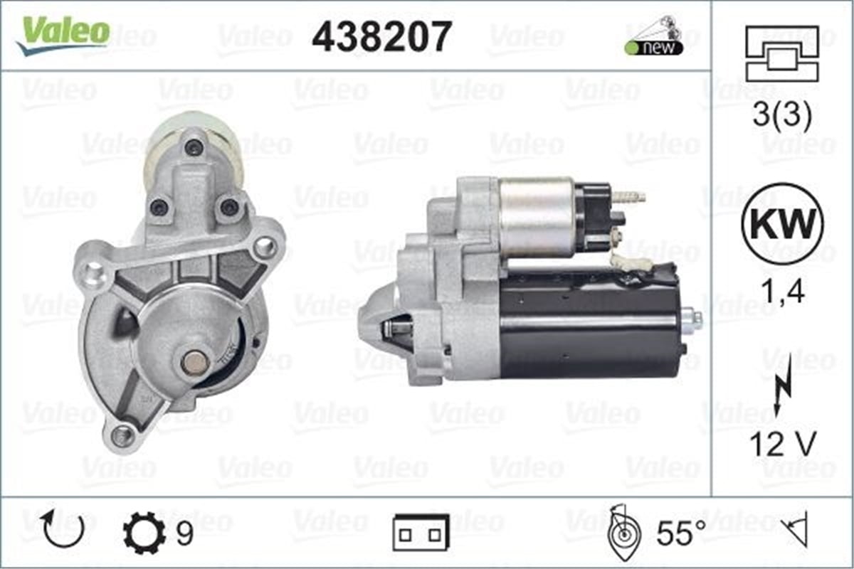 CITROENMARŞ MOTORU CITROEN VALEO 438207VALEOVALEO 438207