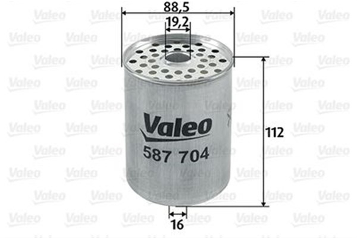 CITROENYAKIT FİLTRESİ MAZOT CITROEN C 15 1.8 D-PEUGEOT 205 1.8 D VALEO 587704VALEOVALEO 587704