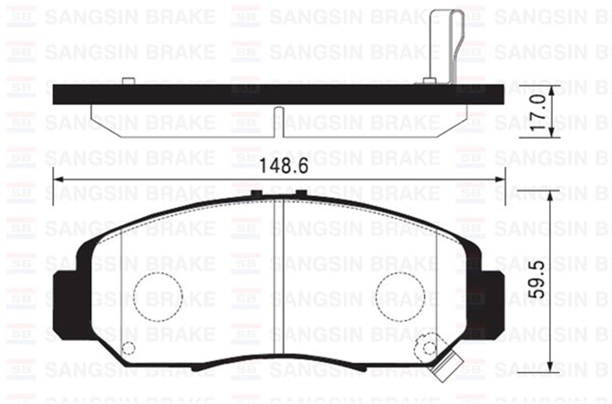 CIVICÖN BALATA HONDA CIVIC SEDAN 07-11 -FRV 07 GDB3268-GDB3240 SANGSIN SP2012SANGSINSANGSIN SP2012