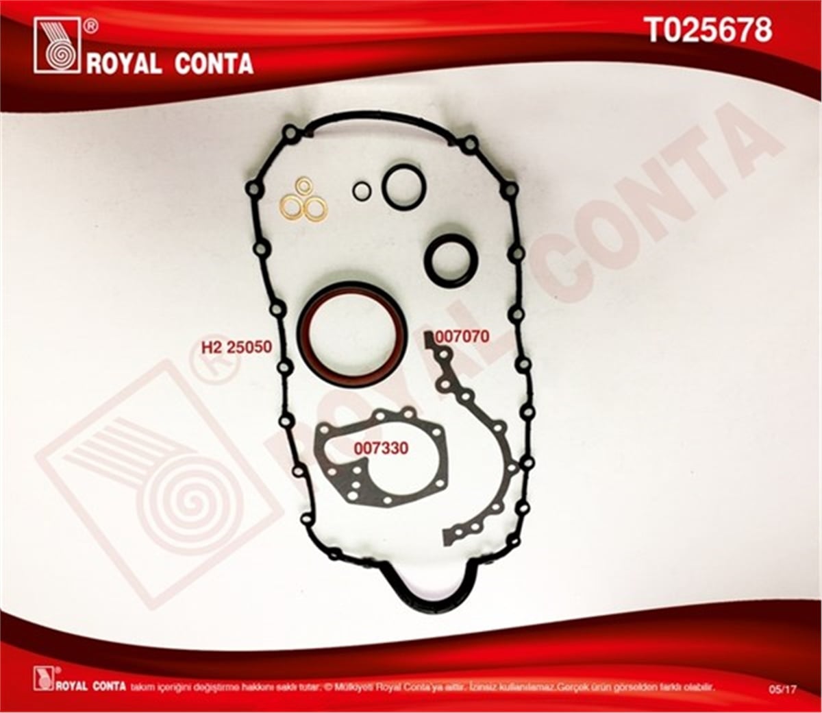 CLIOALT TAKIM CONTA KEÇELİ R19 1.6 İE-CLIO-MEGANE K7J-K7M ROYAL T025678ROYALROYAL T025678
