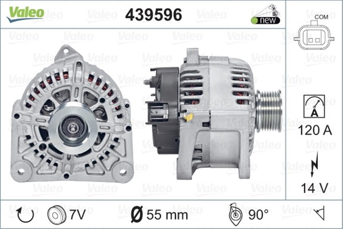 CLIOALTERNATÖR RENAULT CLIO III MODUS TWINGO VALEO 439596VALEOVALEO 439596