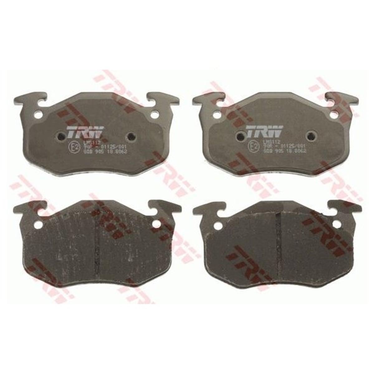 CLIOARKA BALATA R9-R19-PEUGEOT 106 96 P206 00 P306 97-01 MEGANE I-CLIO I-II -SAXO 96 XSARA 97 İNCE TİP TRW GDB1305TRWTRW GDB1305