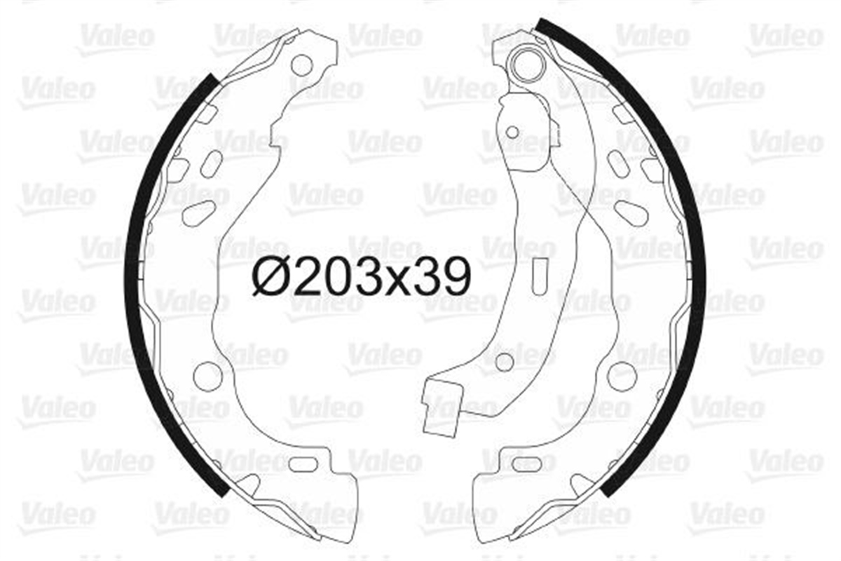 CLIOARKA PABUÇ BALATA LOGAN 04 CLIO II-IV-P208 12 P301 12 C-ELYSEE 12 DS3 13-15 MICRA 10 MATRİX X 01-10 VALEO 562810VALEOVALEO 562810
