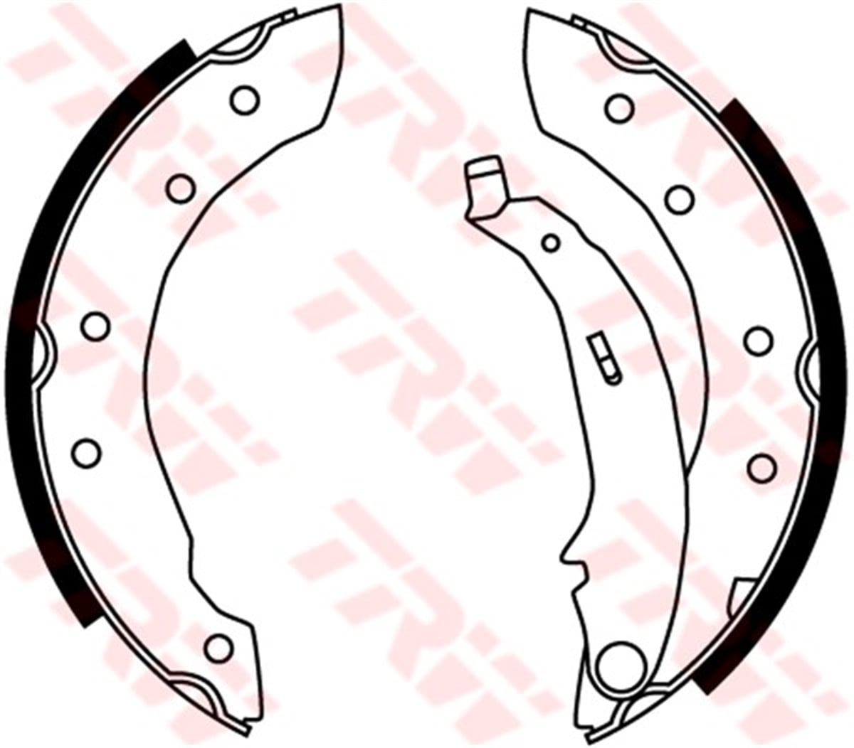 CLIOARKA PABUÇ BALATA PEUGEOT 106-P206-P306-SAXO-XSARA-CLIO II-SYMBOL-THALIA-LGN-TWINGO-LOGAN 04 SANDERO GS8534 TRW GS8729TRWTRW GS8729