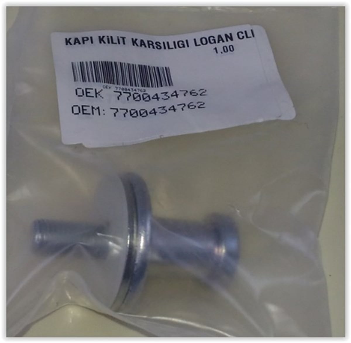 CLIOKAPI KİLİT KARŞILIĞI LOGAN CLIO OEK 7700434762OEKOEK 7700434762