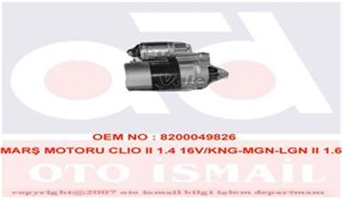 CLIOMARŞ MOTORU CLIO II 1.4 16V-KANGOO-MEGANE-LGN II 1.6 16V K4M-K7M VALEO 438110VALEOVALEO 438110