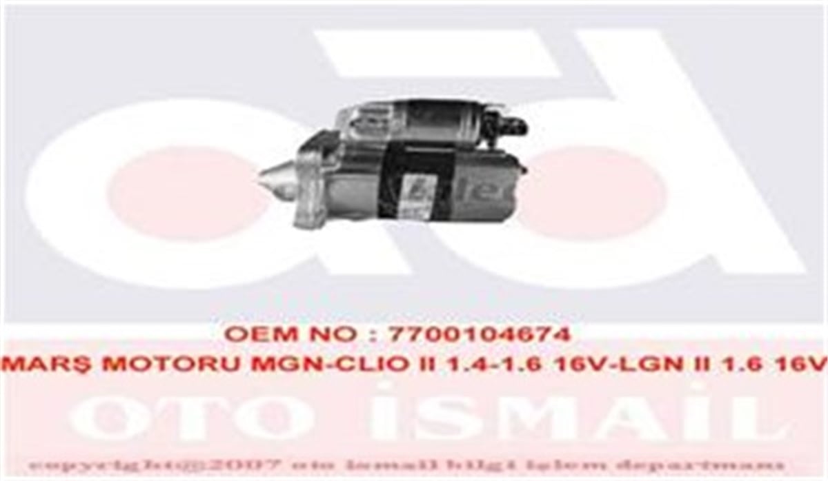 CLIOMARŞ MOTORU MEGANE-CLIO II 1.4-1.6 16V-LGN II 1.6 16V VALEO 438054VALEOVALEO 438054