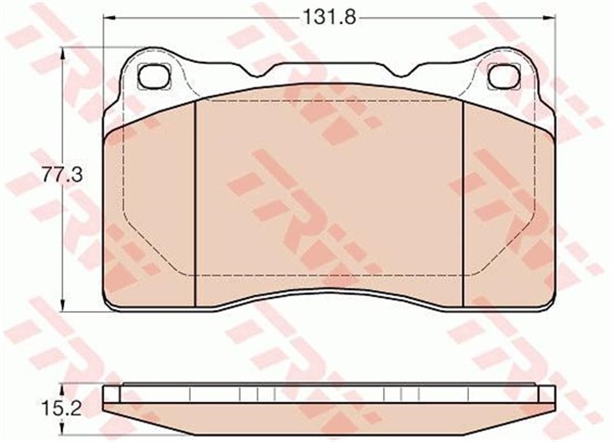 CLIOÖN BALATA MEGANE III-2.0 2.0DCİ 08 SCENIC III 2.0 04 CLIO 2.0 08 VOLVO S60 2.4T 5R 2.5T 03-10 GDB1608 TRW GDB2007TRWTRW GDB2007