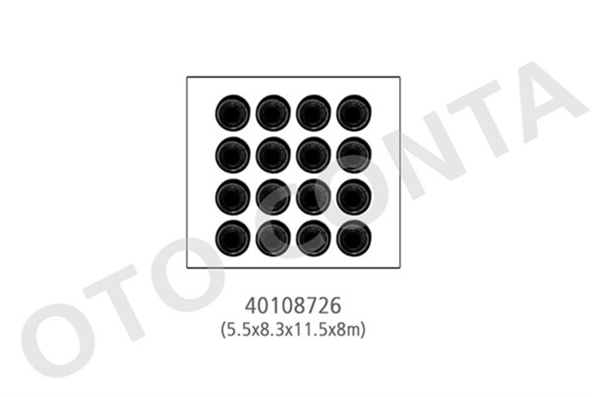 CLIOSUBAP LASTİĞİ 16 ADET CLIO III-TWINGO-MODUS 05 LOGAN SANDERO 12 1.2 16V D4F 5.5X8.3X11.5X8MM OTOCONTA 40108726OTOCONTAOTOCONTA 40108726