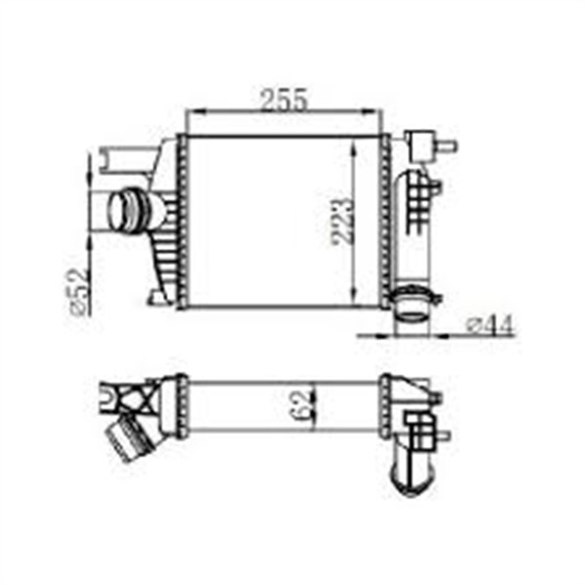 CLIOTURBO RADYATORÜ INTERCOOLER CLIO IV-CAPTUR-LOGAN II-SANDRO II 1.5DCI-CLIO IV-0.9TCE-1.2TCE-1.6 13 ORIS IRN146ORISORIS IRN146