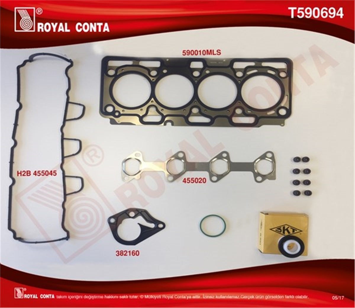 CLIOÜST TAKIM CONTA SKT KEÇ SUB.L MEGANE III-FLUENCE-CLIO III-KANGOO-SCENIC III-DUSTER-LOGAN-SANDERO 1.5DCİ ROYAL T590694ROYALROYAL T590694