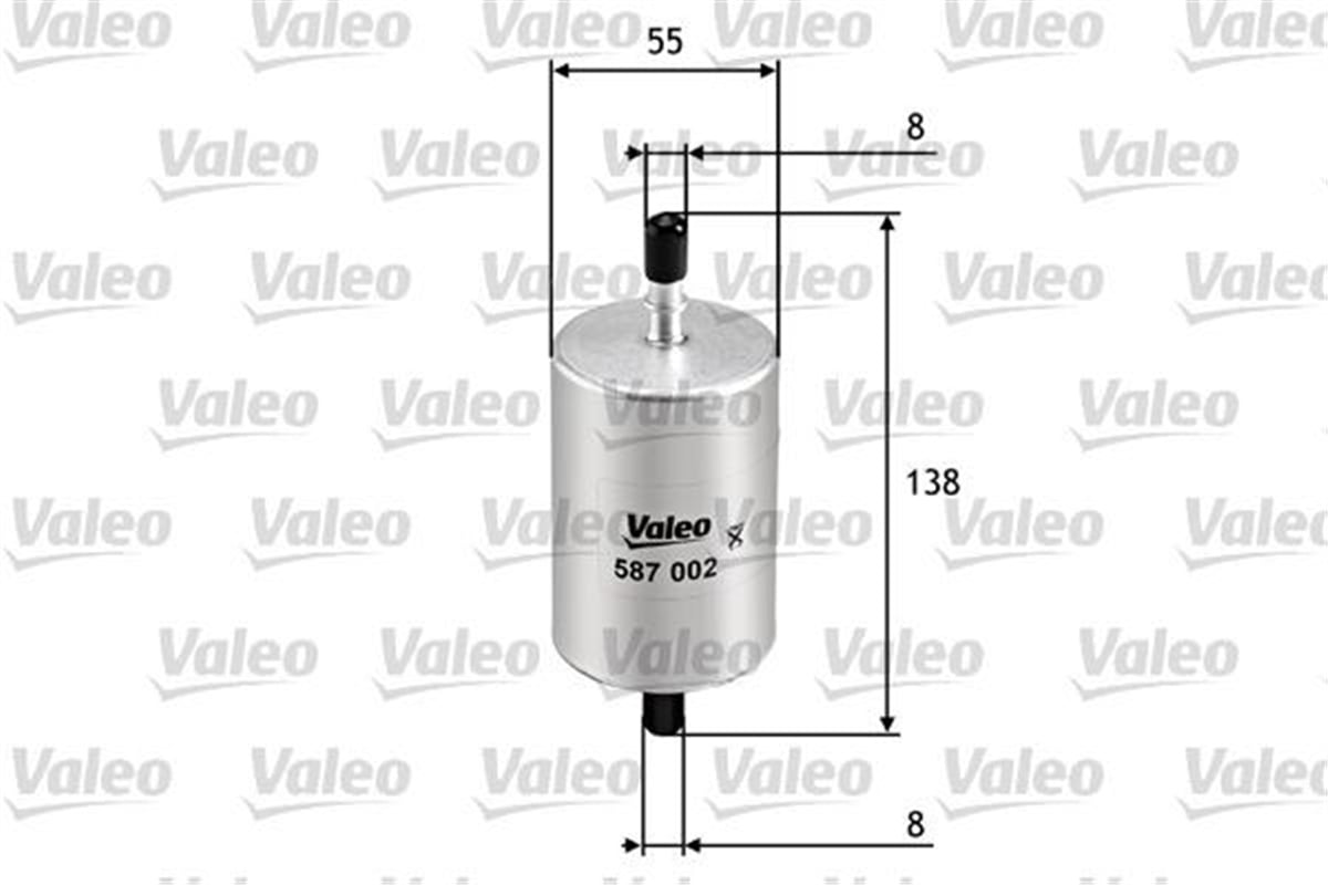 CLIOYAKIT FİLTRESİ BENZİN RENAULT CLIO II 1.2-TWINGO I 1.1 VALEO 587002VALEOVALEO 587002