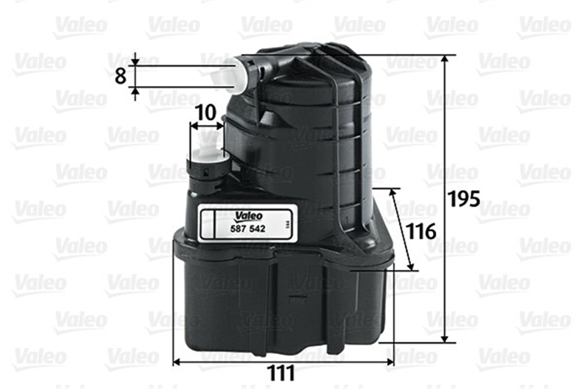 CLIOYAKIT FİLTRESİ MAZOT RENAULT CLIO III 1.5 DCI VALEO 587542VALEOVALEO 587542