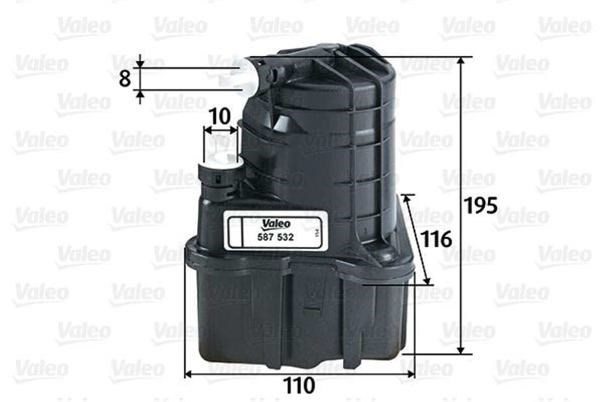 CLIOYAKIT FİLTRESİ MAZOT RENAULT CLIO III 1.5 DCI VALEO 587532VALEOVALEO 587532