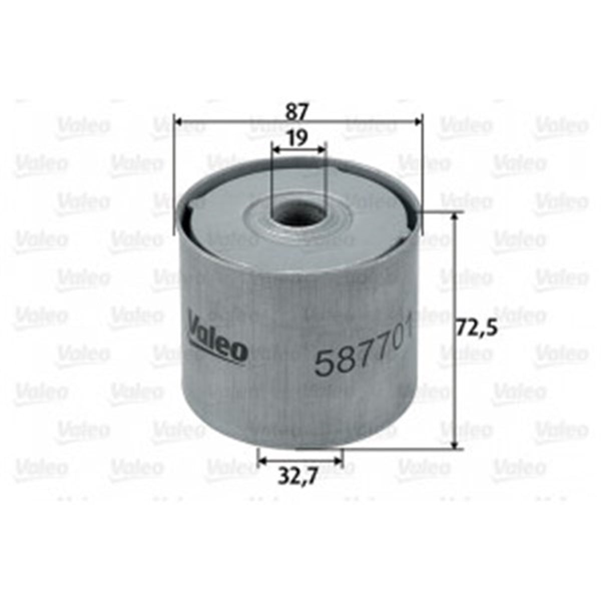 CLIOYAKIT FİLTRESİ MAZOT RENAULT CLIO I 1.9 D-FIESTA IV 1.8D VALEO 587701VALEOVALEO 587701