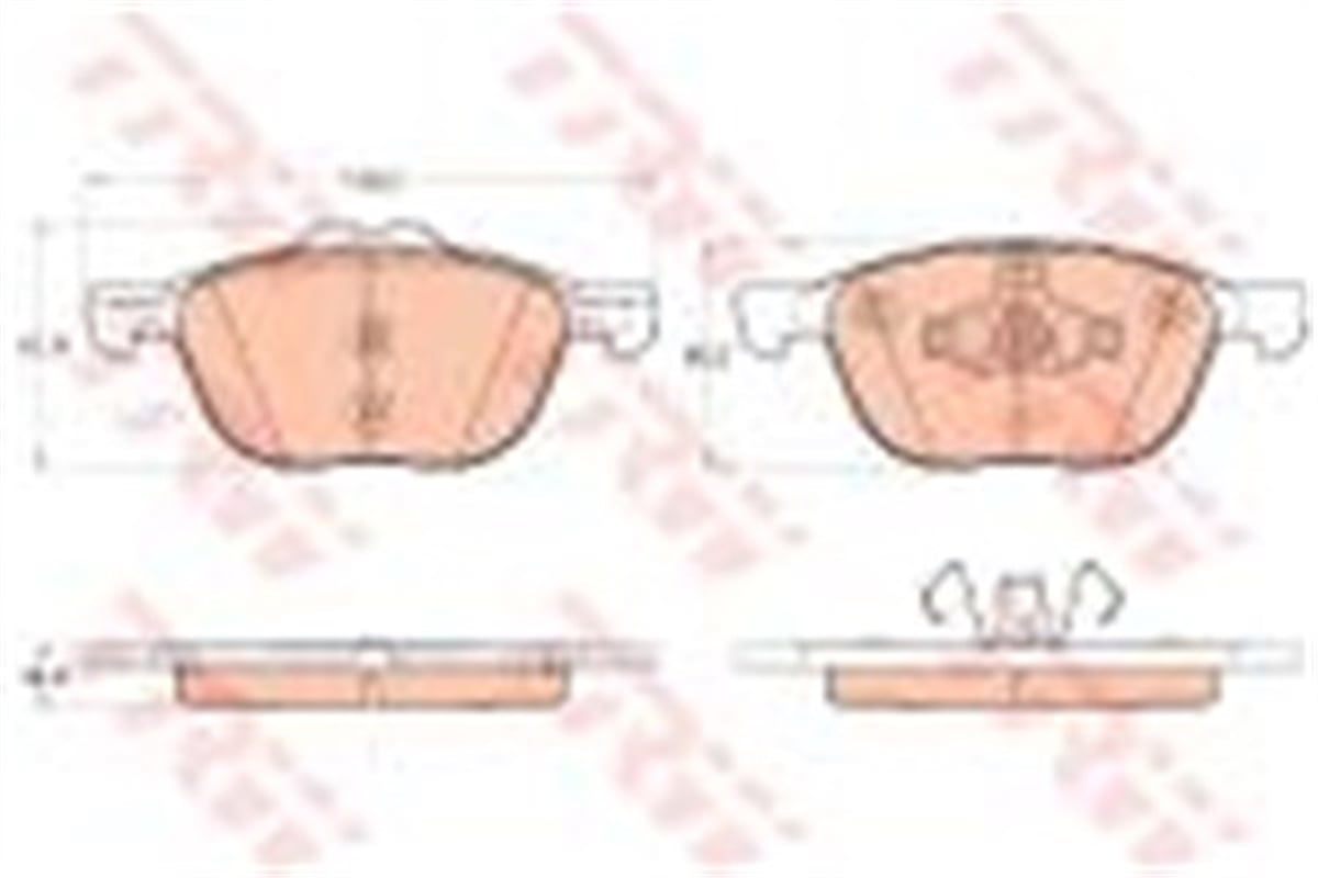 CONNECTÖN BALATA TRANSİT-TOURNEO CONNECT-KUGA II 13 155.2X67-62.2X18 TRW GDB2043TRWTRW GDB2043