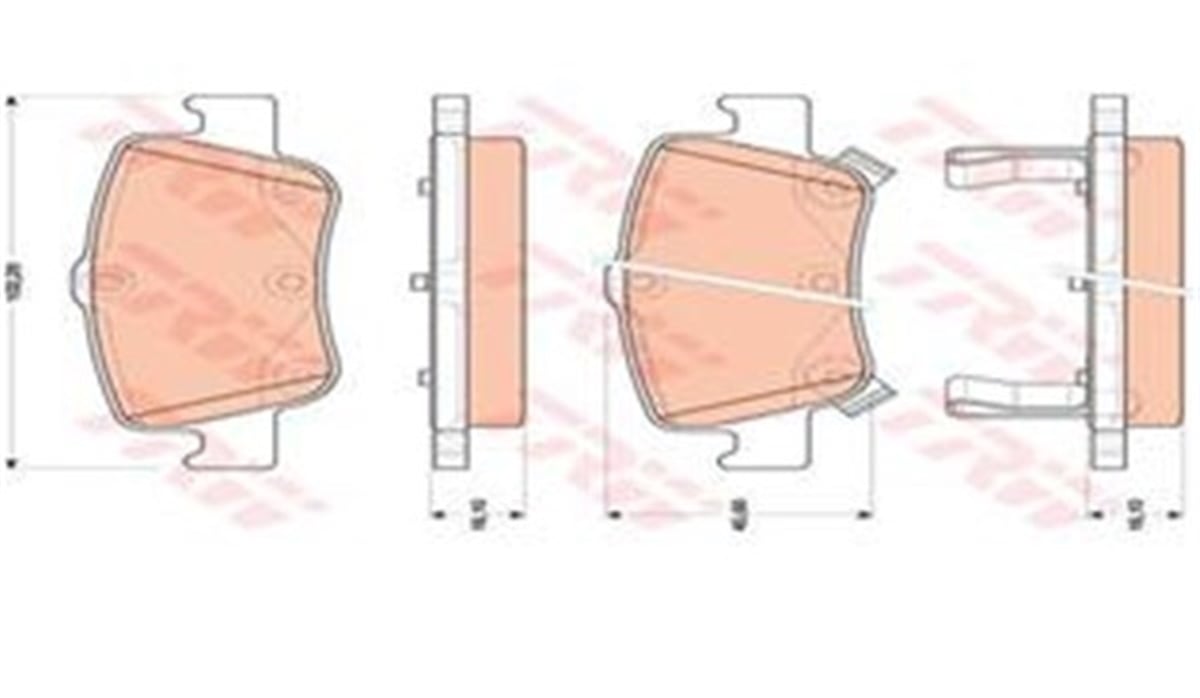 COROLLAARKA BALATA AURIS-COROLLA 1.4D4D 1.4 VVTI-1.6 VVTI-1.8 2.0D-4D-2.2D 07 12 1.3 1.6 13 TRW GDB3480TRWTRW GDB3480
