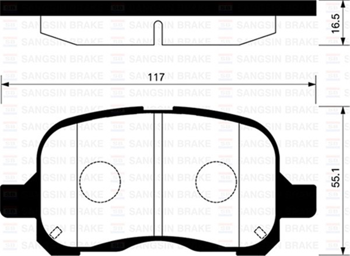 COROLLAÖN BALATA COROLLA 1.4-1.6 97-00 E11-E12J-E12U SANGSIN SP1270SANGSINSANGSIN SP1270