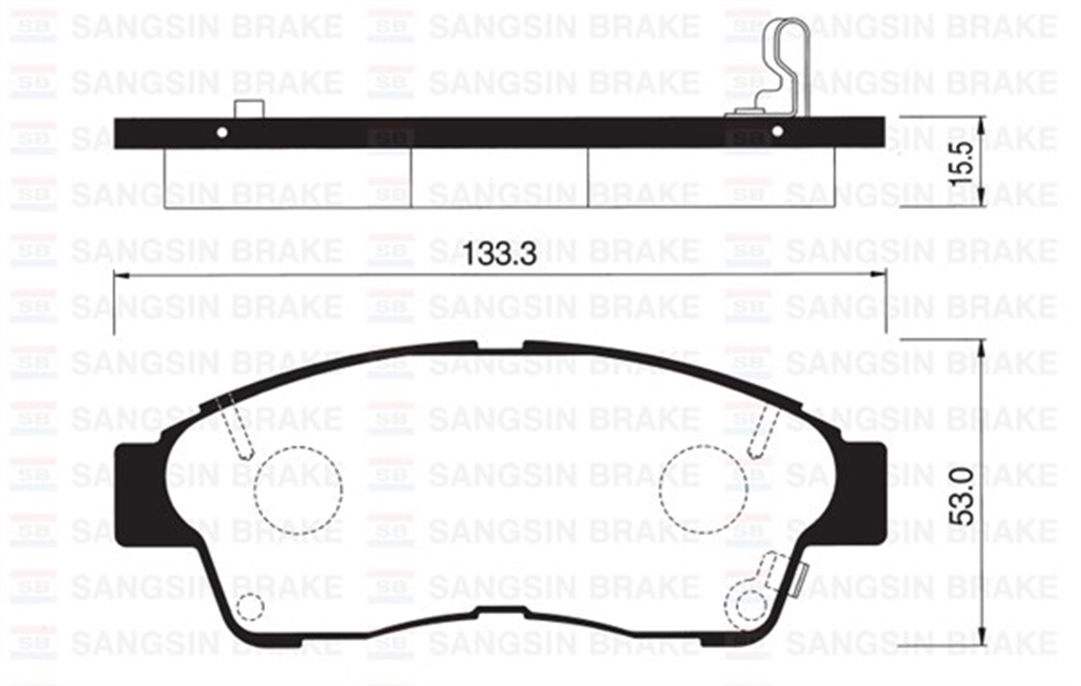 COROLLAÖN BALATA COROLLA 92-97 CARINA 93-97 RAV4 2.0 94-00 CAMRY 2.2 92-01 GDB1143 SANGSIN SP1110SANGSINSANGSIN SP1110