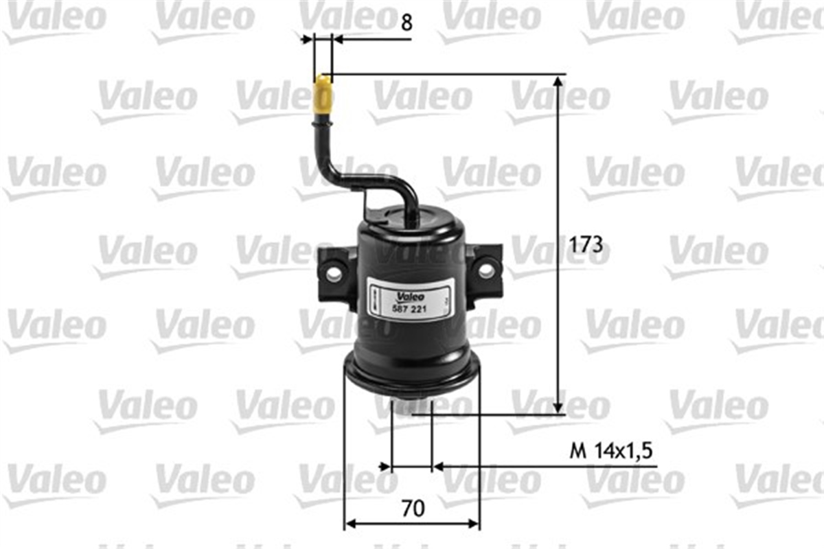 COROLLAYAKIT FİLTRESİ BENZİN TOYOTA COROLLA VALEO 587221VALEOVALEO 587221