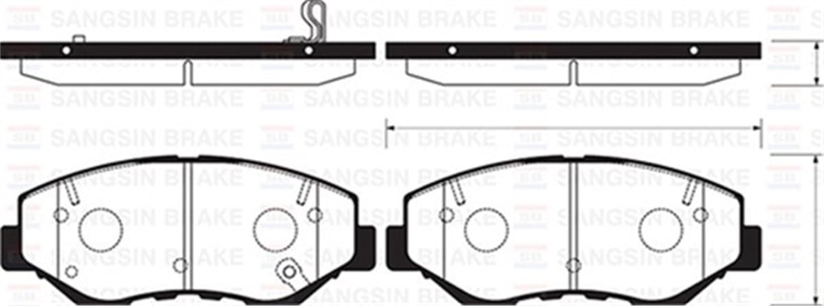 CRVÖN BALATA HONDA CRV I-II-III 2.0 2.2 99-06 GDB3325 SANGSIN SP1237SANGSINSANGSIN SP1237