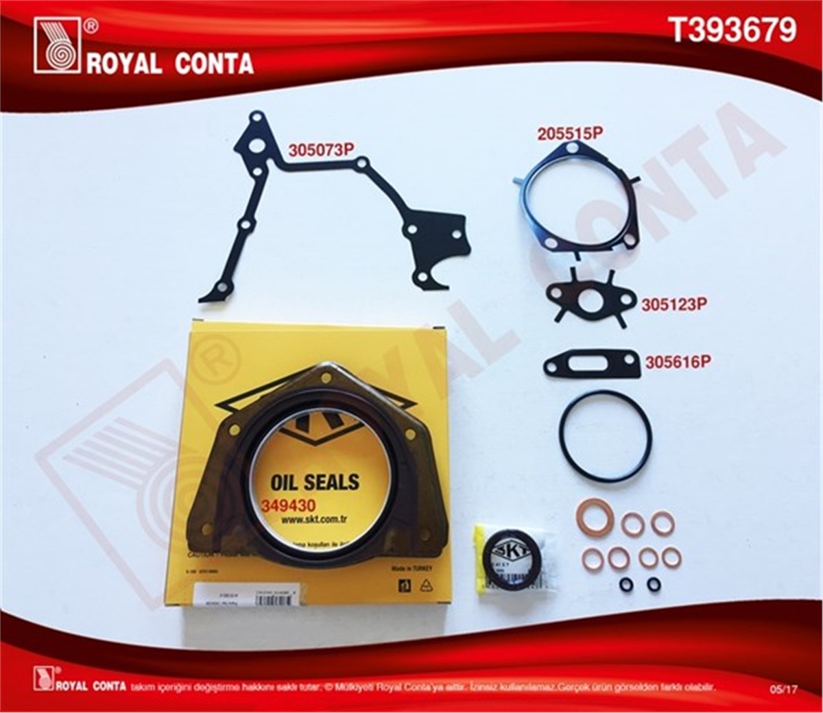 DOBLOALT TAKIM CONTA SKT KEÇELİ DOBLO-PUNTO 1.9 DZL ROYAL T393679ROYALROYAL T393679