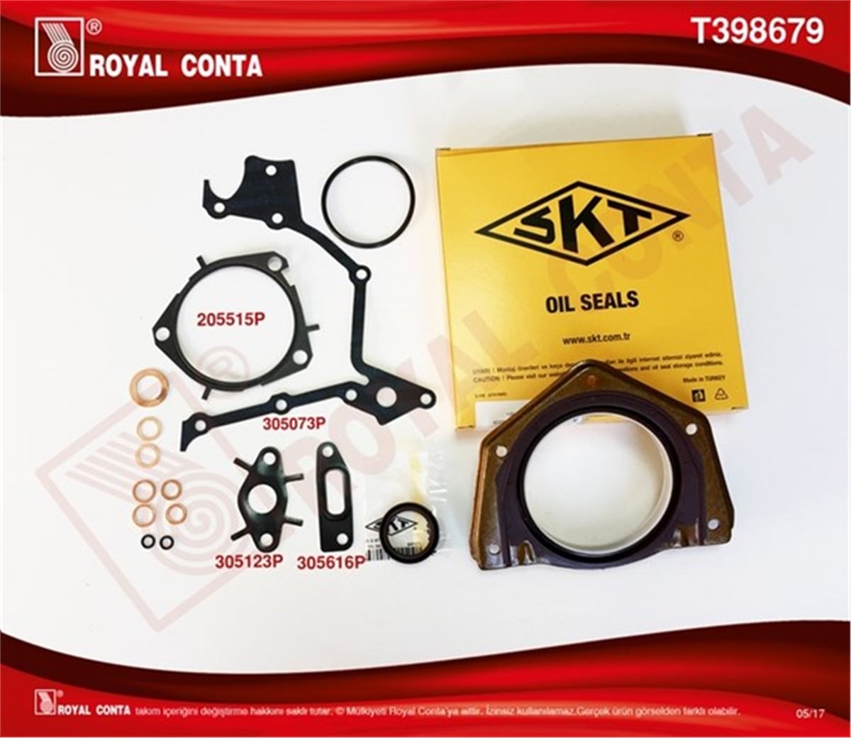DOBLOALT TAKIM CONTA SKT KEÇELİ-SİLİNDİR KAPAK CONTASI SİZ DOBLO-PUNTO 1.9 JTD 182.B9.00-188.A2.00 4081111 MOT.İTİBAREN ROYAL T398679ROYALROYAL T398679