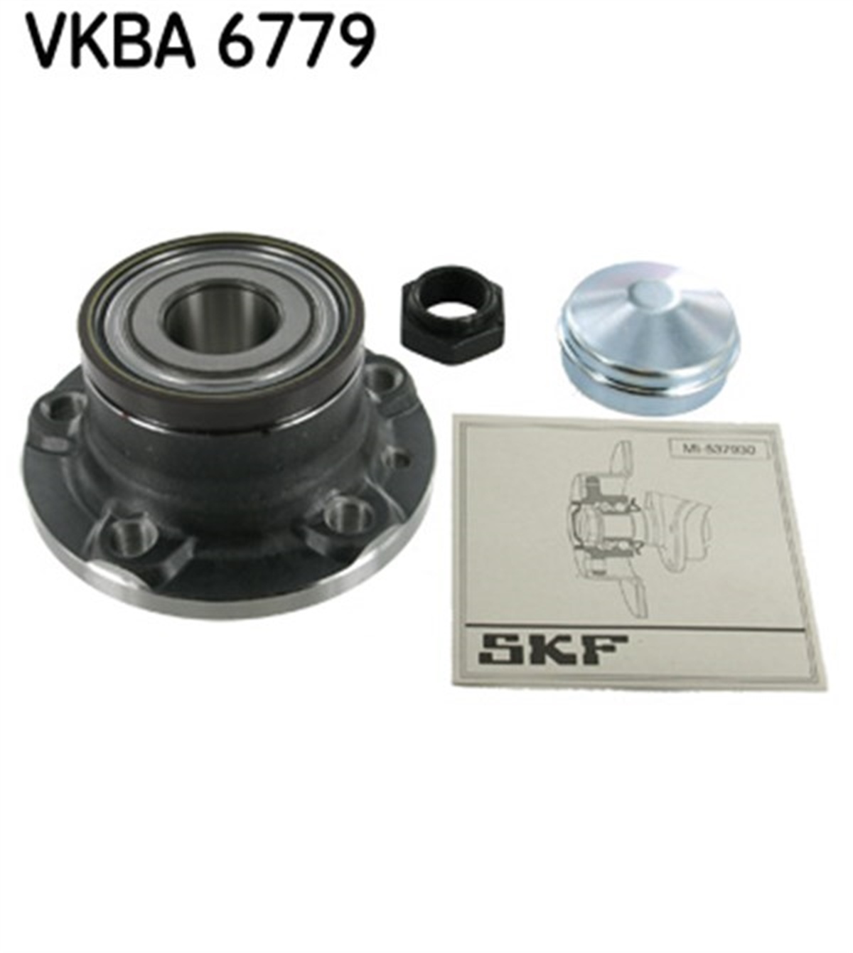 DOBLOARKA TEKER RULMANI KİTİ FAZLA YÜK DOBLO 09 ABS Lİ SKF VKBA6779SKFSKF VKBA6779