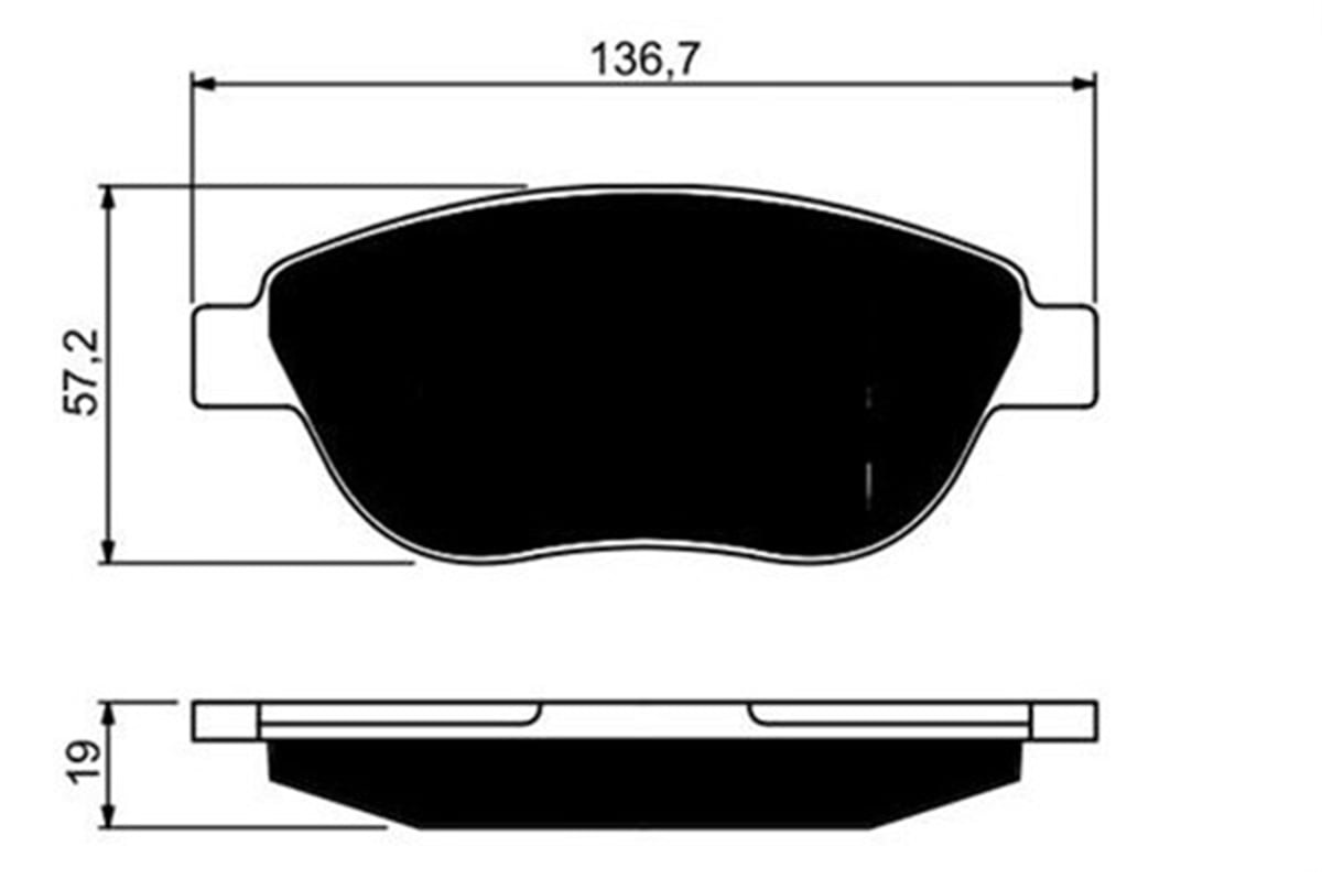 DOBLOÖN BALATA P207 02-06 P307 08-00 DOBLO 01 PART 04-03 BERLINGO 10-00 C3 03-02 C4 11-04 XSARA 00 MARELLI 323700003400MARELLIMARELLI 323700003400