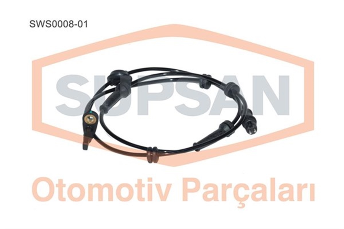 DOBLOSENSÖR ABS FİAT DOBLO 1.3 JTD 199 A2.000-188 A9.000-188 A8.000 - 1.4 350 A1.000 - 1.6 182 B6.00 SUPSAN SWS0008-01SUPSANSUPSAN SWS0008-01