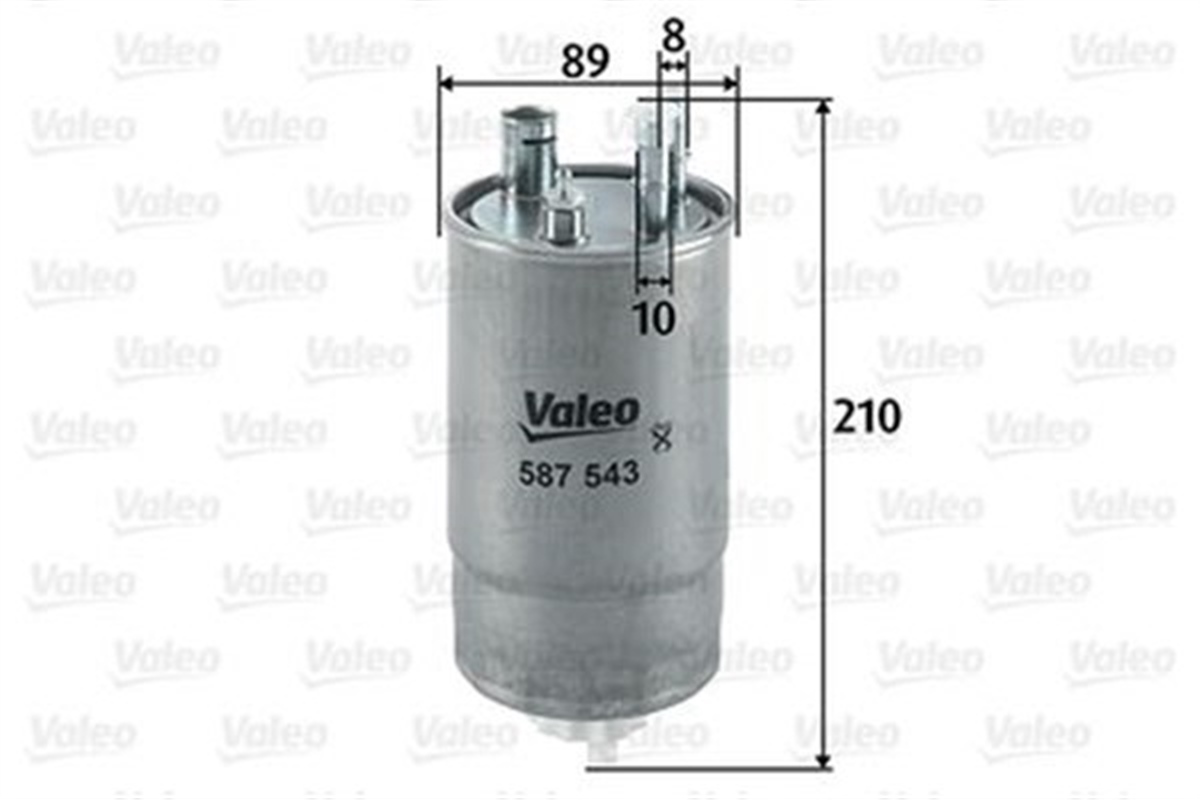DOBLOYAKIT FİLTRESİ MAZOT FIAT GRANDE PUNTO 1.3 D MULTIJET-DOBLO 1.9 VALEO 587543VALEOVALEO 587543