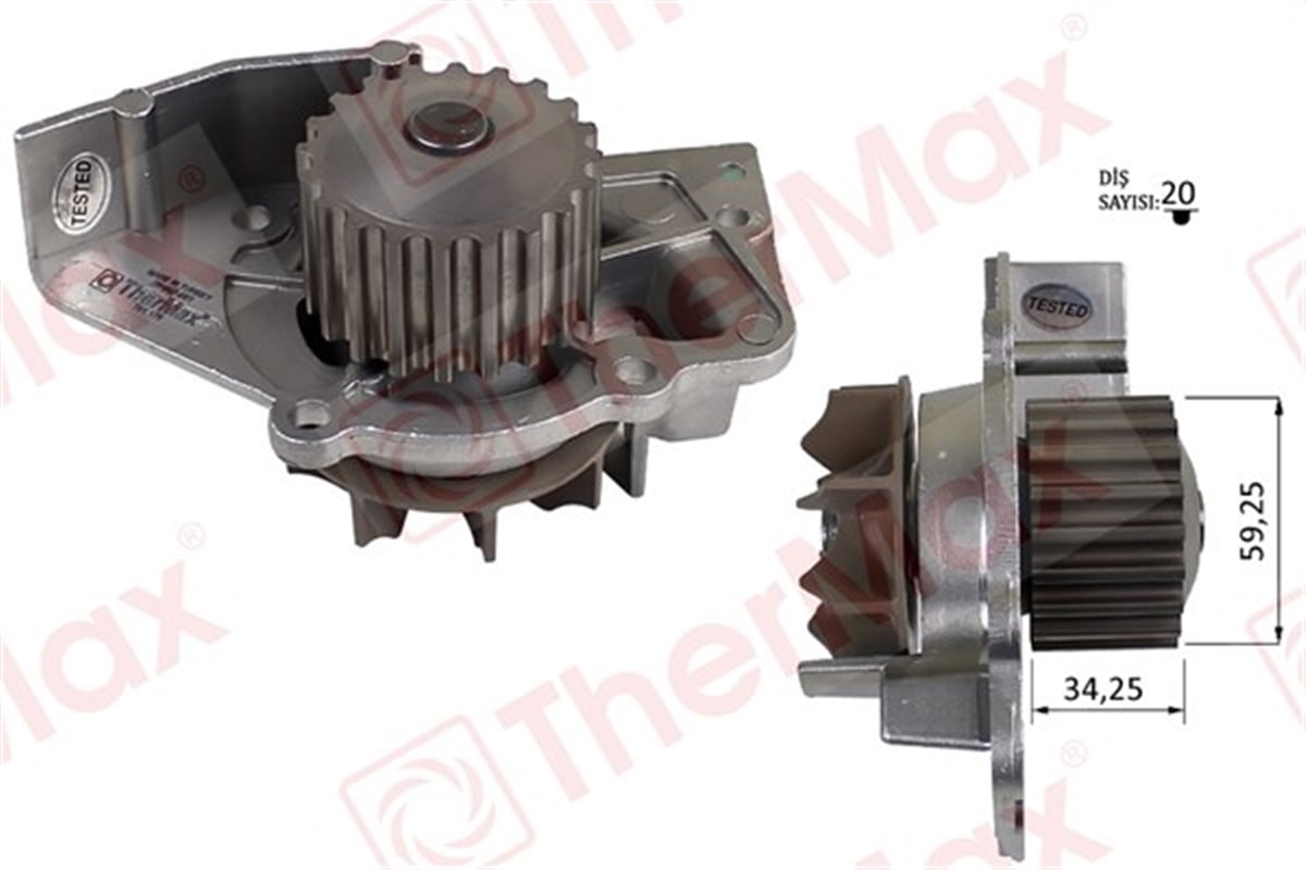 DUCATODEVİRDAİM PARTNER-BERLINGO-C5-307-EXPERT-BOXER-JUMPY-JUMPER-SCUDO-DUCATO 2.0HDİ DW10 PA747 T THERMAX T01.179THERMAXTHERMAX T01.179