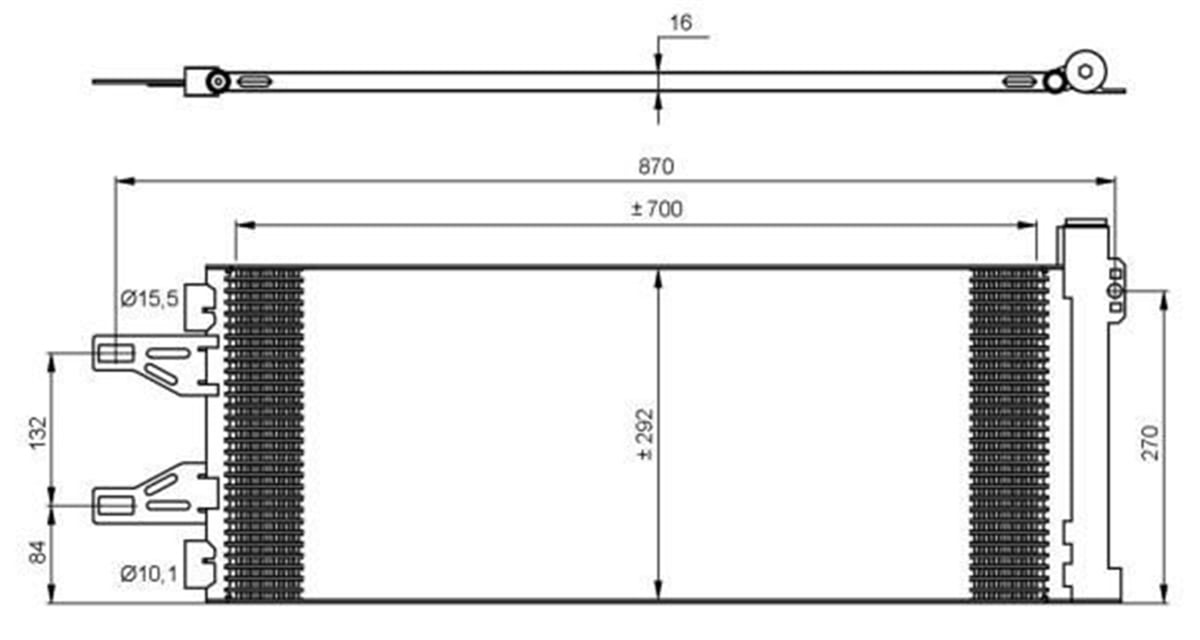 DUCATORADYATOR FIAT DUCATO IV 15 768X408X22 ORIS BFI050ORISORIS BFI050