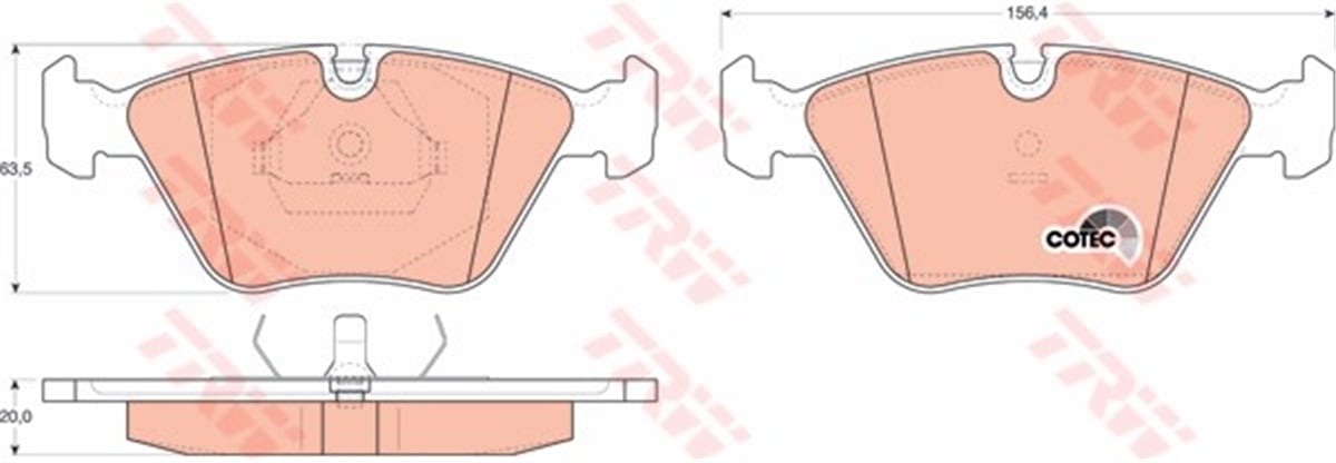 E46ÖN BALATA BMW E36 M3 3.0 3.2 95-99 E46 M3 00 E34 518İ 520İ TD 89-95 7 86-92 Z3 98-01 GDB1064 TRW GDB916TRWTRW GDB916