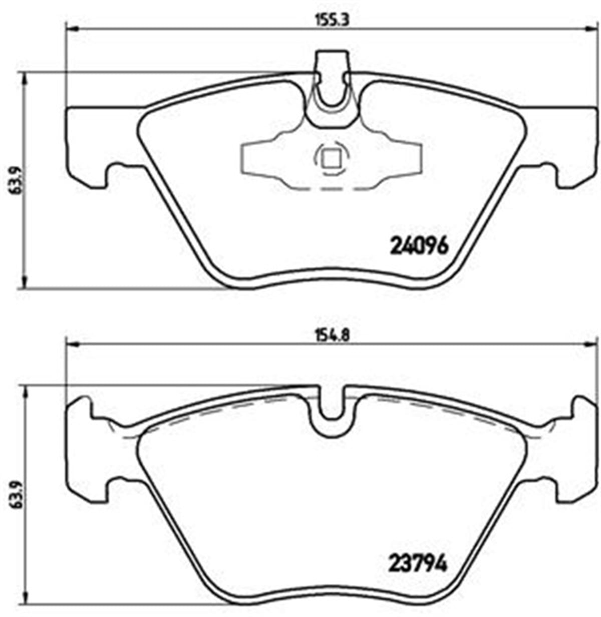 E46ÖN BALATA BMW E83 X5 3.0İ-4.4İ 00 X5 5.30D 01-08 E46 00-05 M3 CLS 03 E86 Z4 GDB1531-GDB1264 SANGSIN SP2216SANGSINSANGSIN SP2216