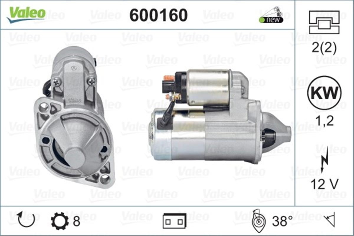ELANTRAMARŞ MOTORU HYUNDAI COUPE-ELANTRA-İ30-KIA CEED VALEO 600160VALEOVALEO 600160