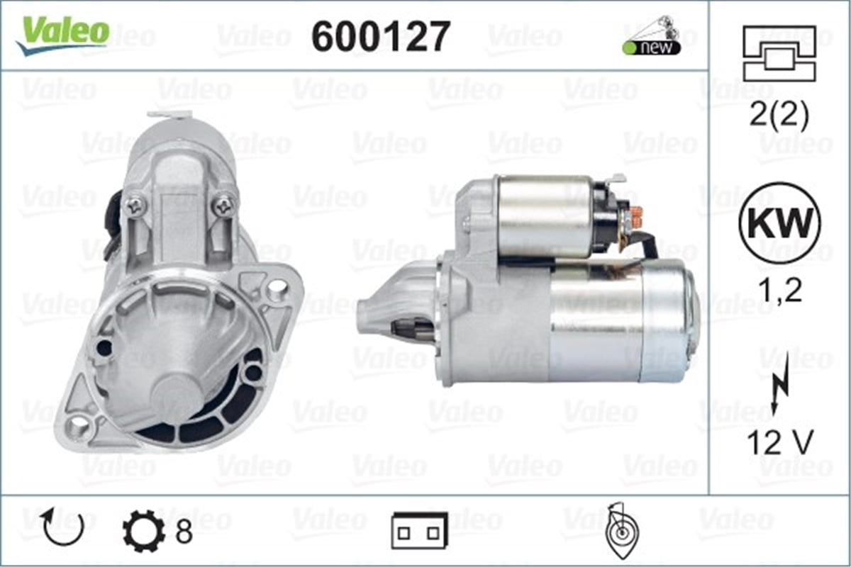 ELANTRAMARŞ MOTORU HYUNDAI ELANTRA-H1-LANTRA-SANTAMO-SONATA VALEO 600127VALEOVALEO 600127