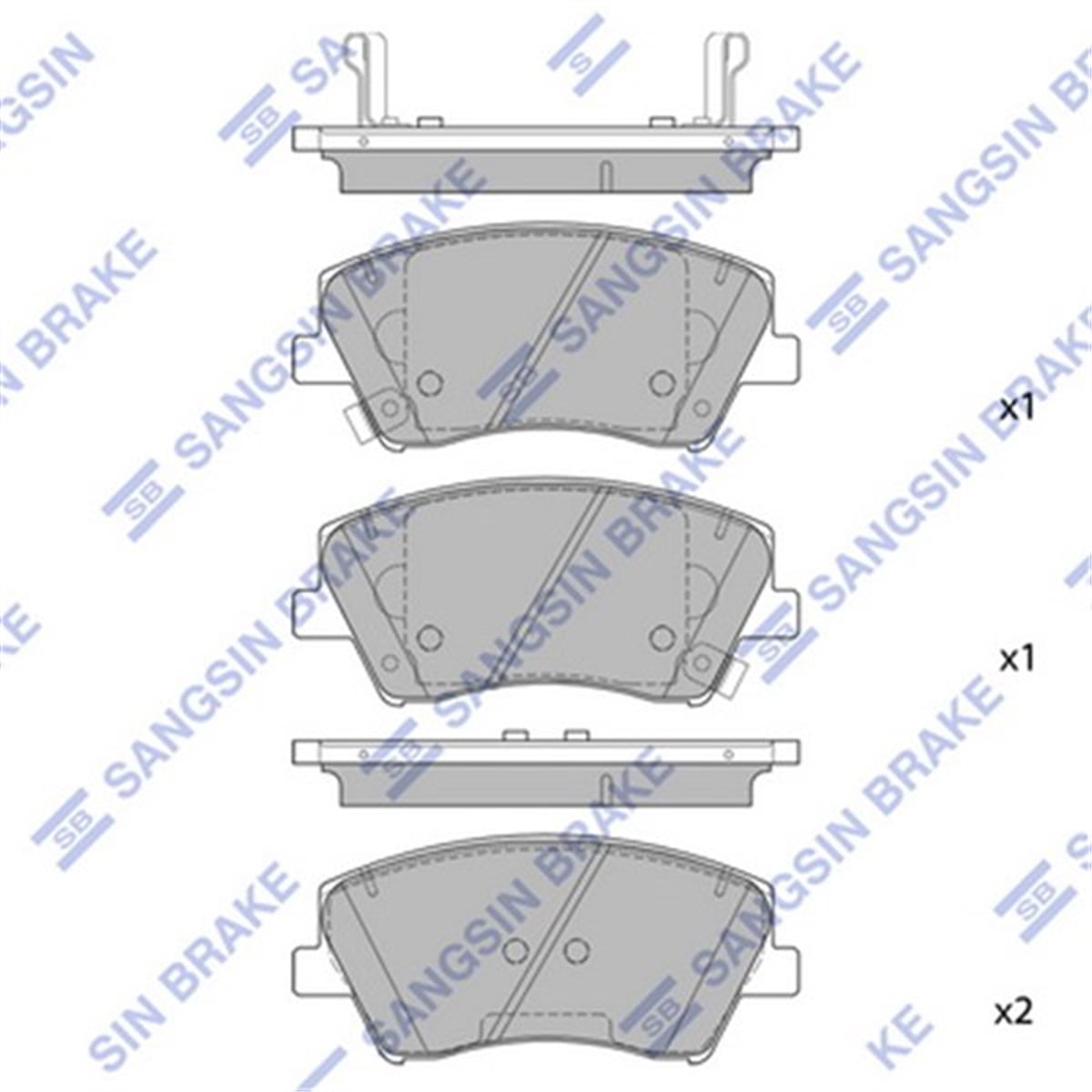 ELANTRAÖN BALATA HYUNDAI ELANTRA 17 SANGSIN SP1905SANGSINSANGSIN SP1905