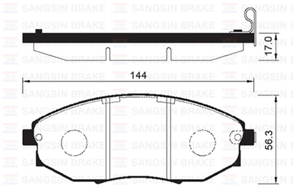 EPICAÖN BALATA CHEVROLET EPICA KL1 2.0-2.5-2.0D-2.5 EXECUTIVE 06 TOSCA 2.0-2.5-2.0D 06 SANGSIN SP1193SANGSINSANGSIN SP1193